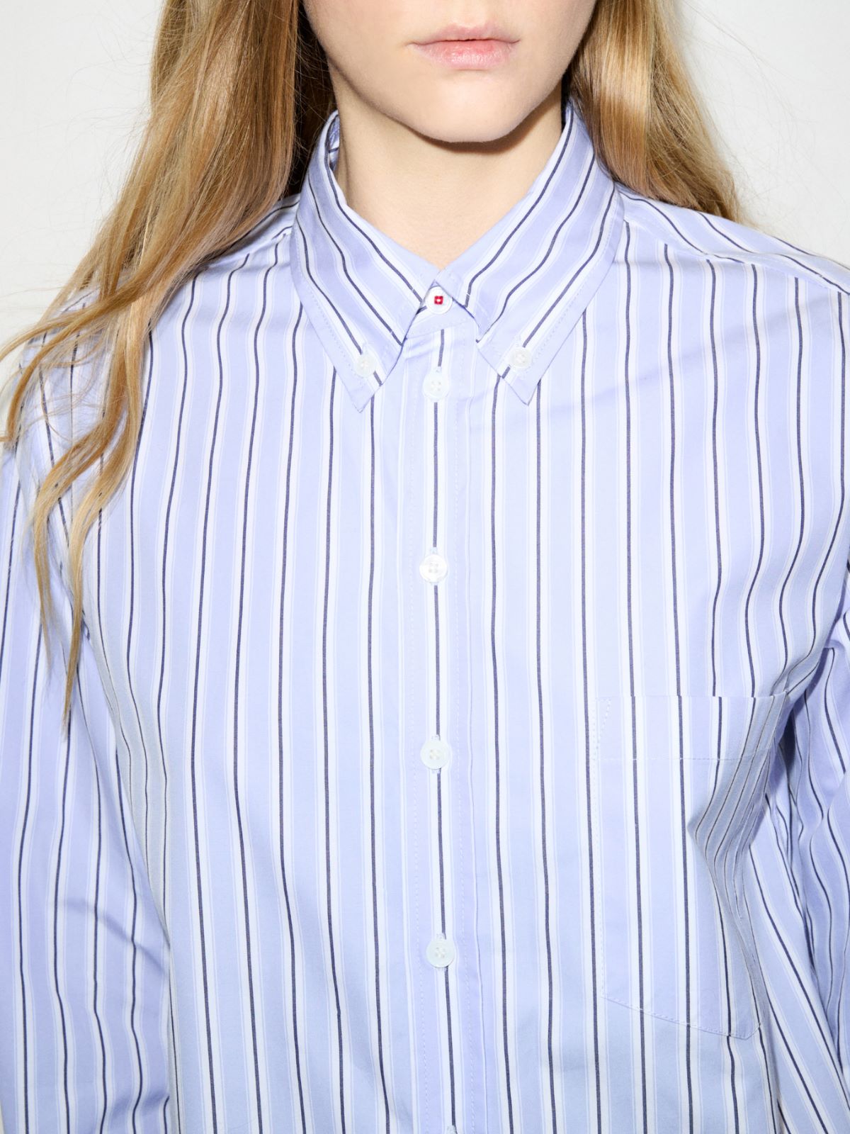 Cotton-poplin shirt - NAVY - MAX&Co. - 3