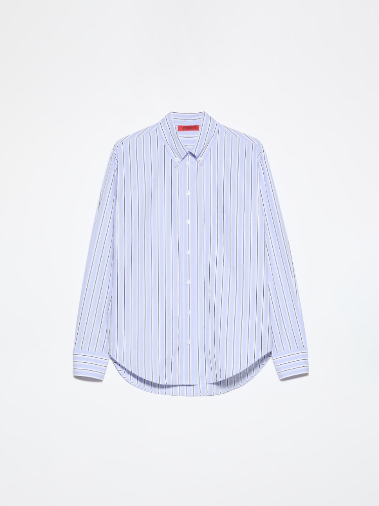 Cotton-poplin shirt - NAVY - MAX&Co. - 5
