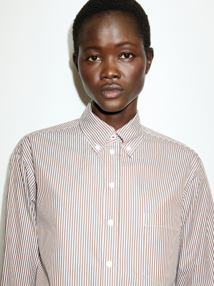 Bluse aus Baumwoll-Popeline - BRAUN - MAX&Co. - 3