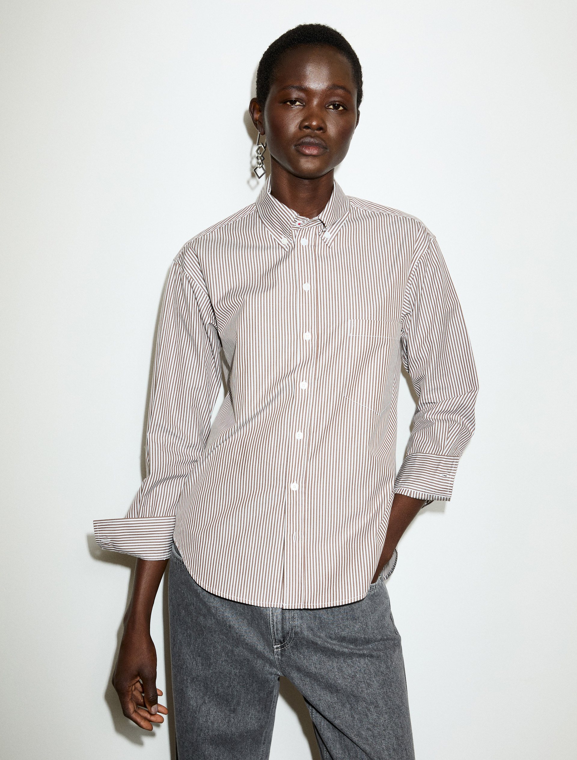Cotton-poplin shirt - MAX&Co.