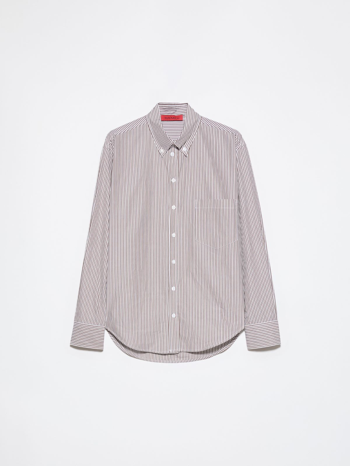 Bluse aus Baumwoll-Popeline - BRAUN - MAX&Co. - 5