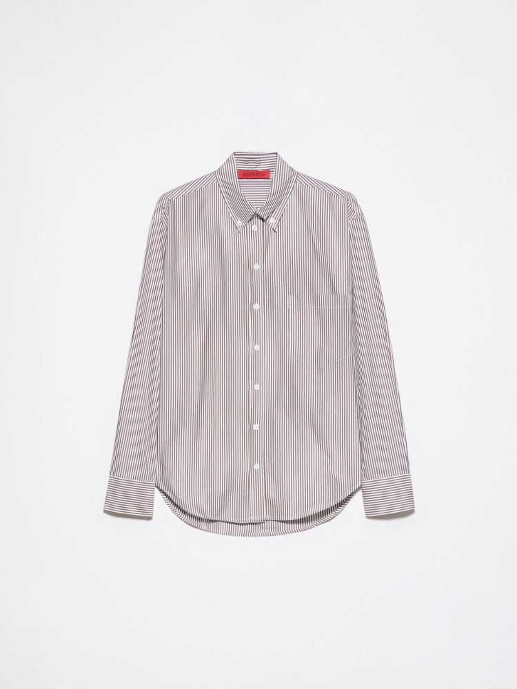 Bluse aus Baumwoll-Popeline - BRAUN - MAX&Co. - 5