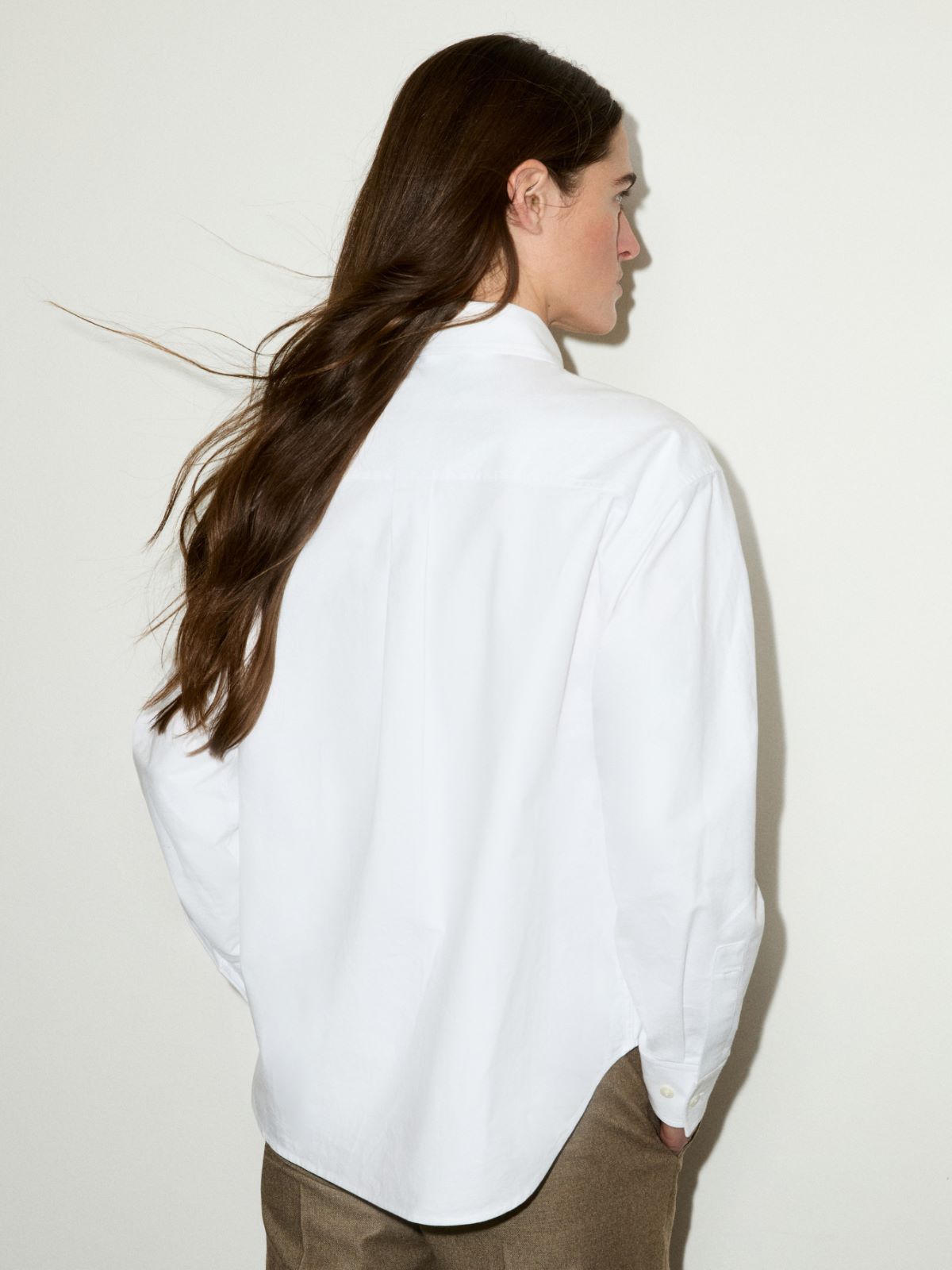 Oxford cotton shirt - OPTICAL WHITE - MAX&Co. - 2