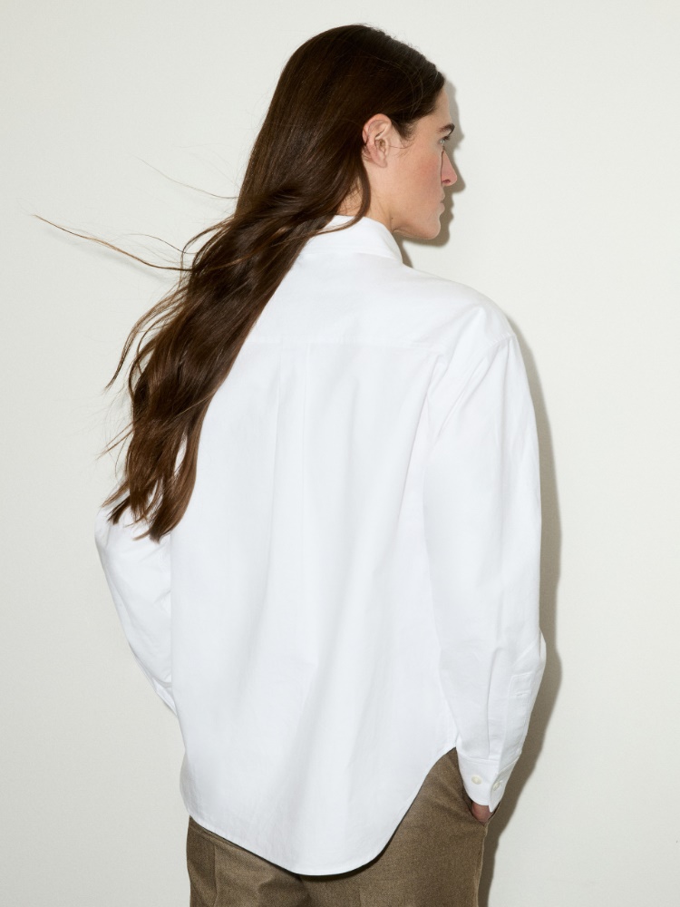 Oxford cotton shirt - OPTICAL WHITE - MAX&Co. - 2