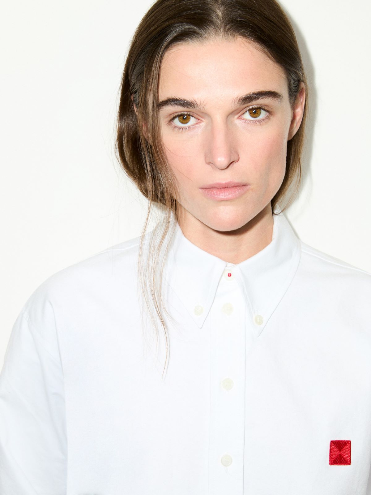 Oxford cotton shirt - OPTICAL WHITE - MAX&Co. - 3