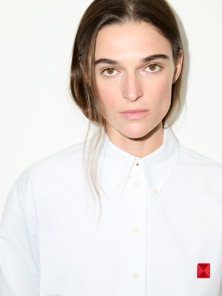 Oxford cotton shirt - OPTICAL WHITE - MAX&Co. - 3