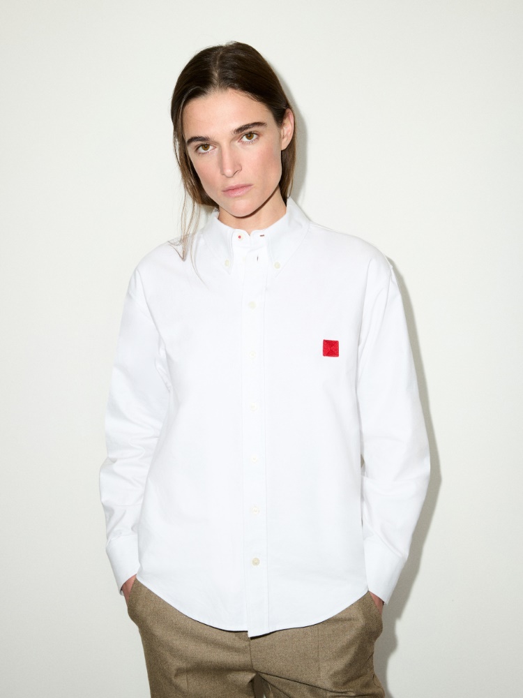 Oxford cotton shirt - OPTICAL WHITE - MAX&Co.