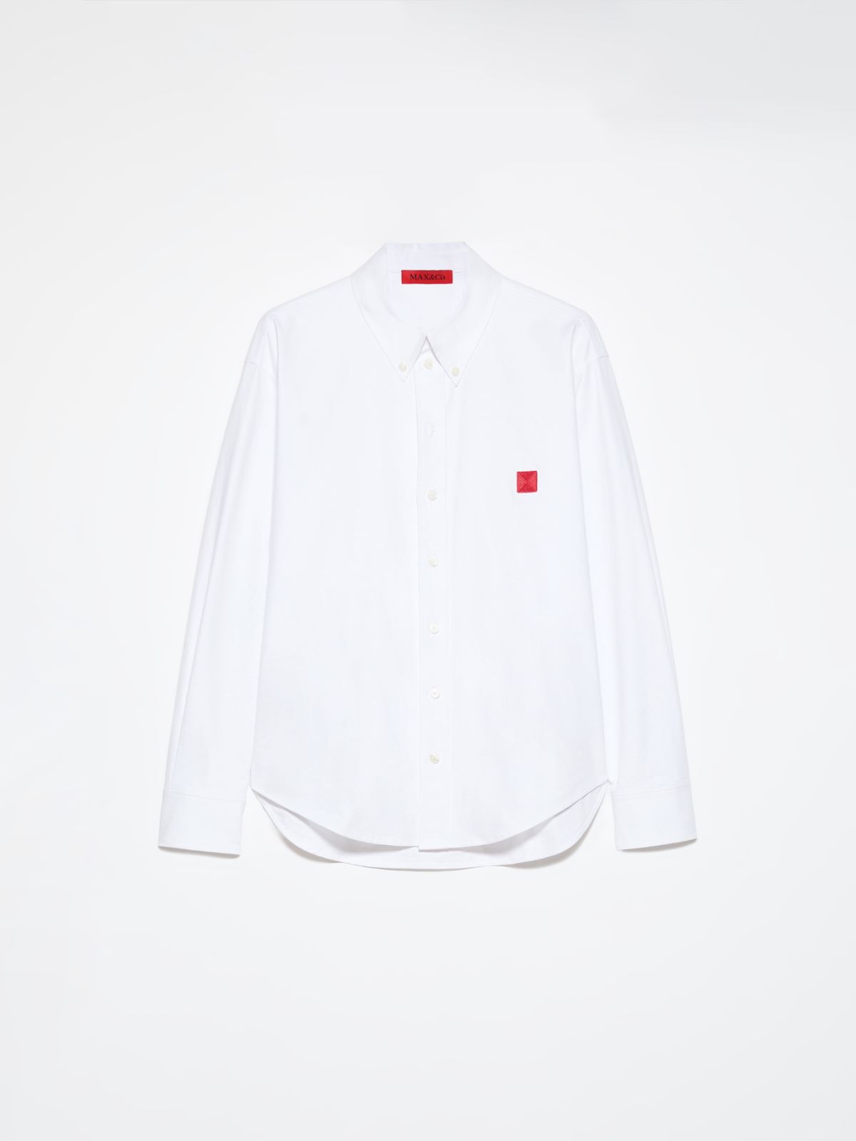 Oxford cotton shirt - OPTICAL WHITE - MAX&Co. - 6