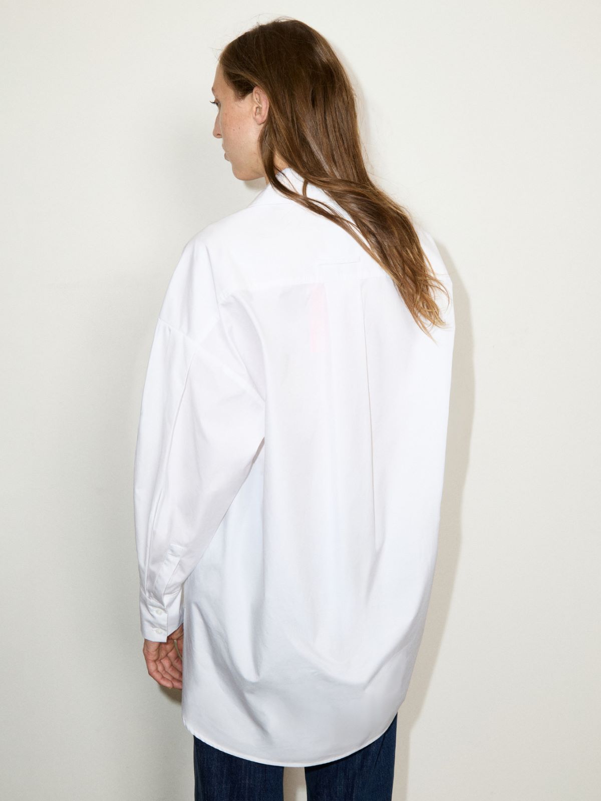 Camisa extragrande de popelina - BLANCO OPTICO - MAX&Co.