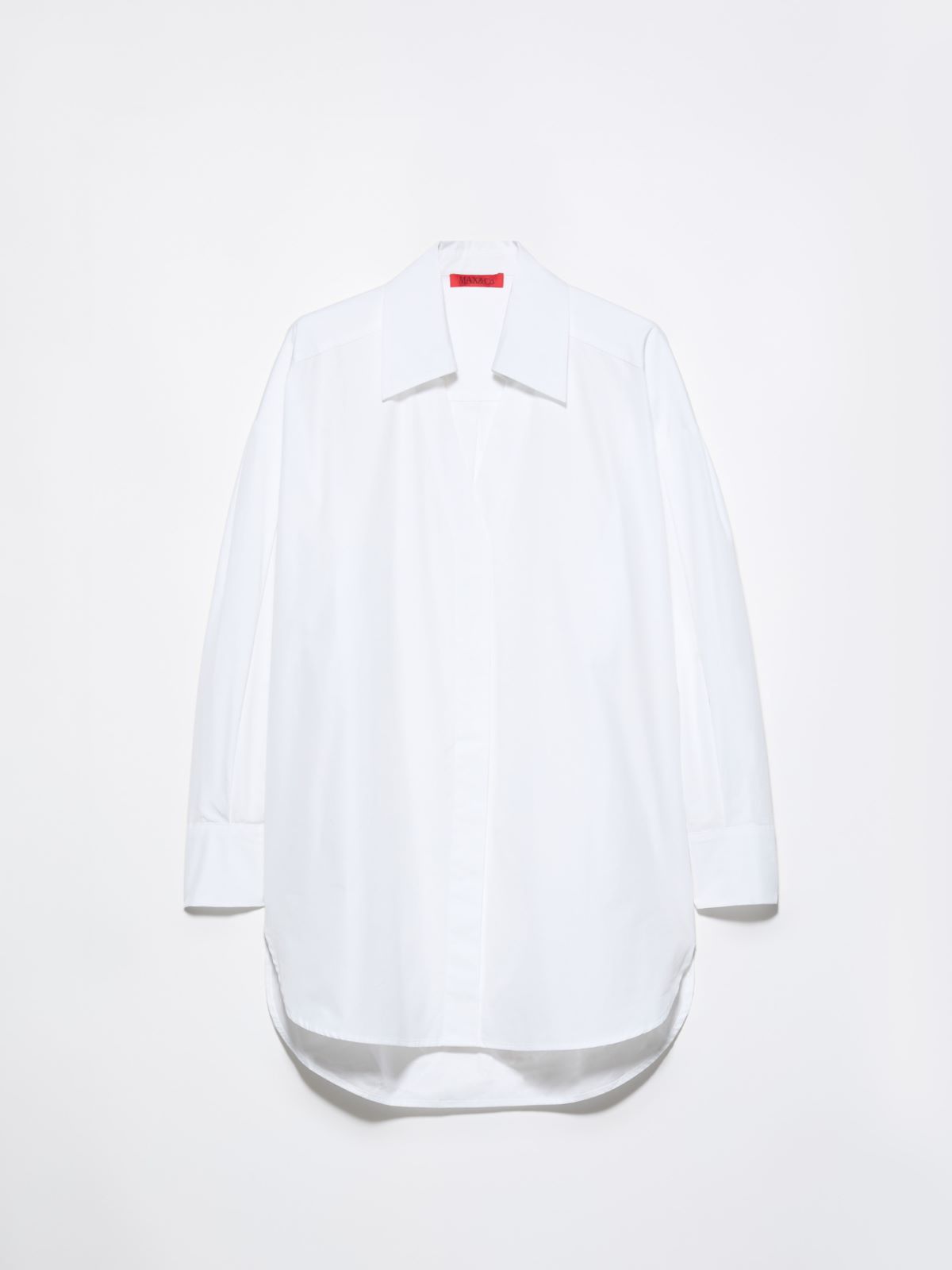 Camisa extragrande de popelina - BLANCO OPTICO - MAX&Co.