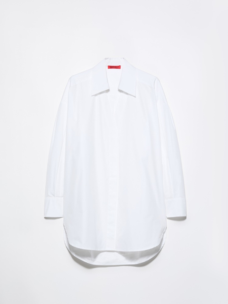 Camisa extragrande de popelina - BLANCO OPTICO - MAX&Co.