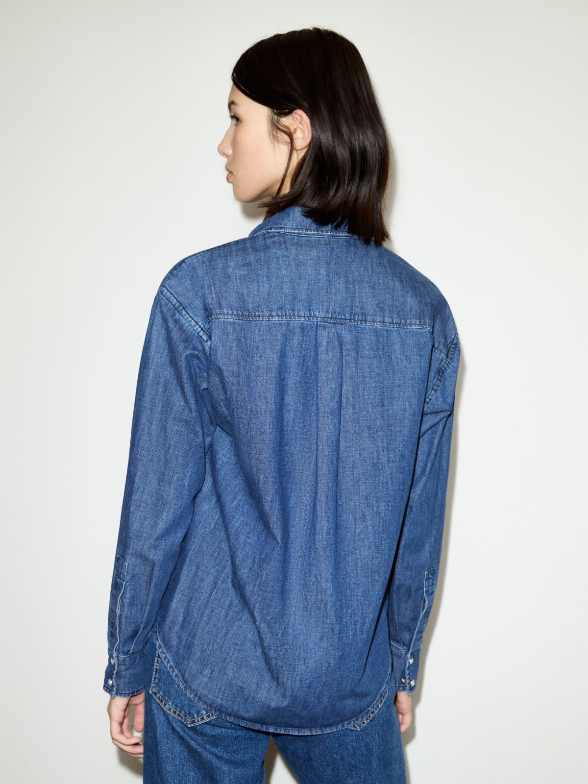 Lightweight denim shirt - NAVY - MAX&Co. - 2