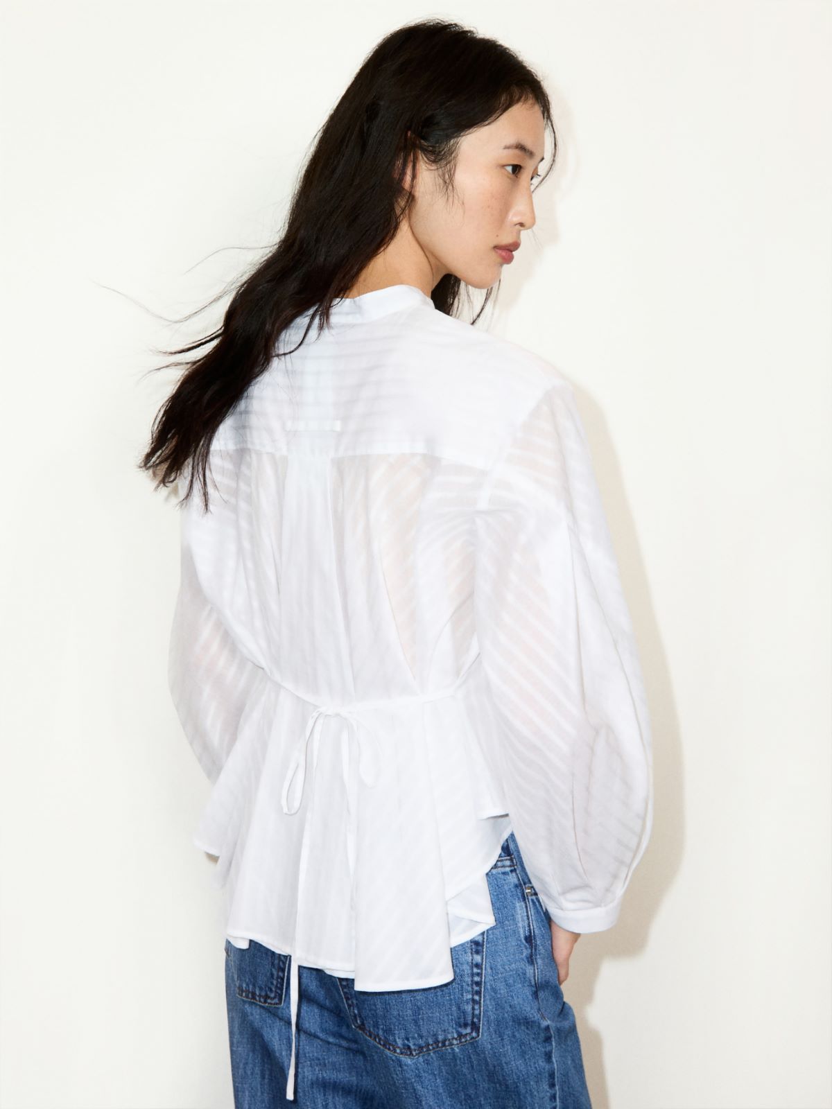 Camicia in mussola di cotone - BIANCO OTTICO - MAX&Co.