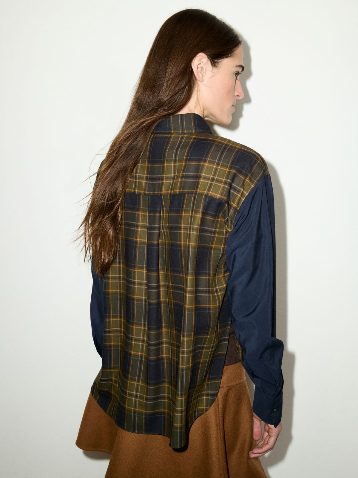 Cropped checked shirt - OLIVE - MAX&Co. - 2