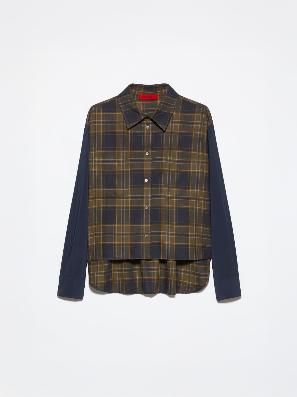 Cropped checked shirt - OLIVE - MAX&Co. - 5