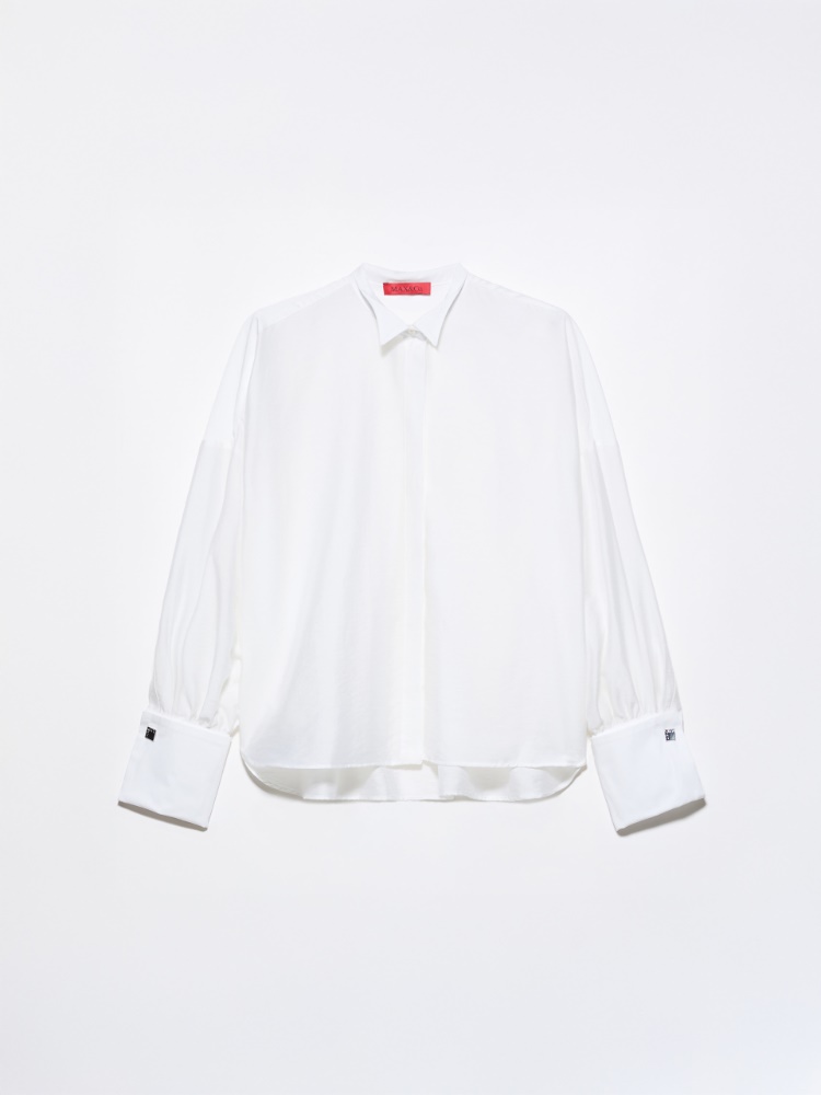 Camisa de gasa con gemelos - BLANCO OPTICO - MAX&Co.