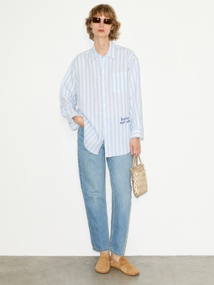Camicia in lino con ricamo - MAX&Co. - 5