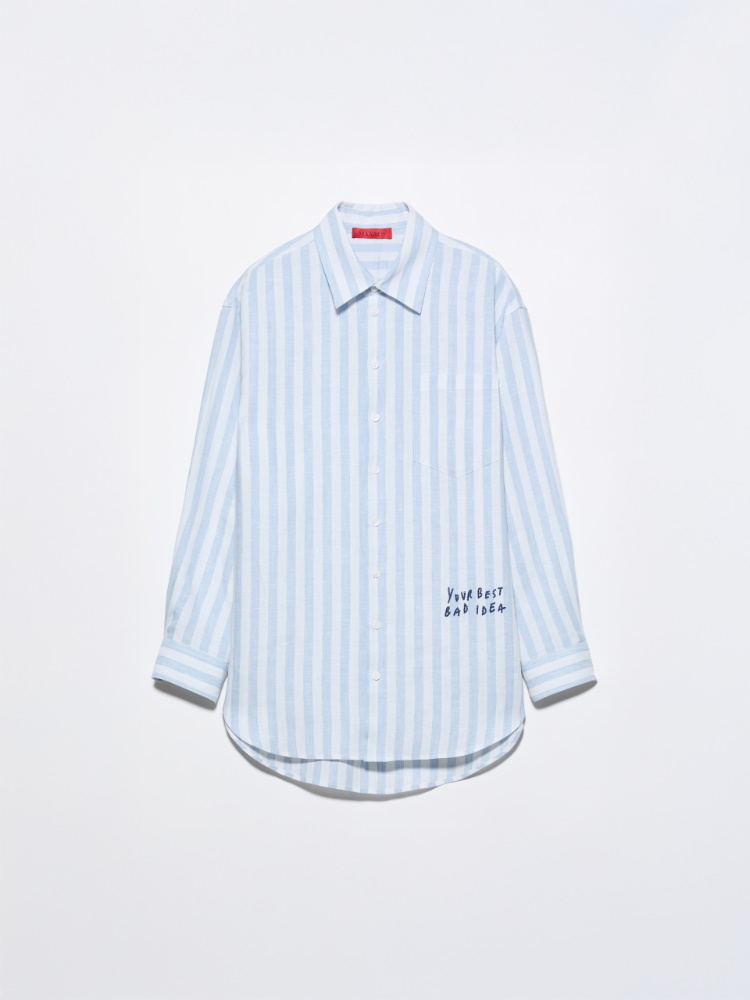 Camicia in lino con ricamo - MAX&Co. - 6