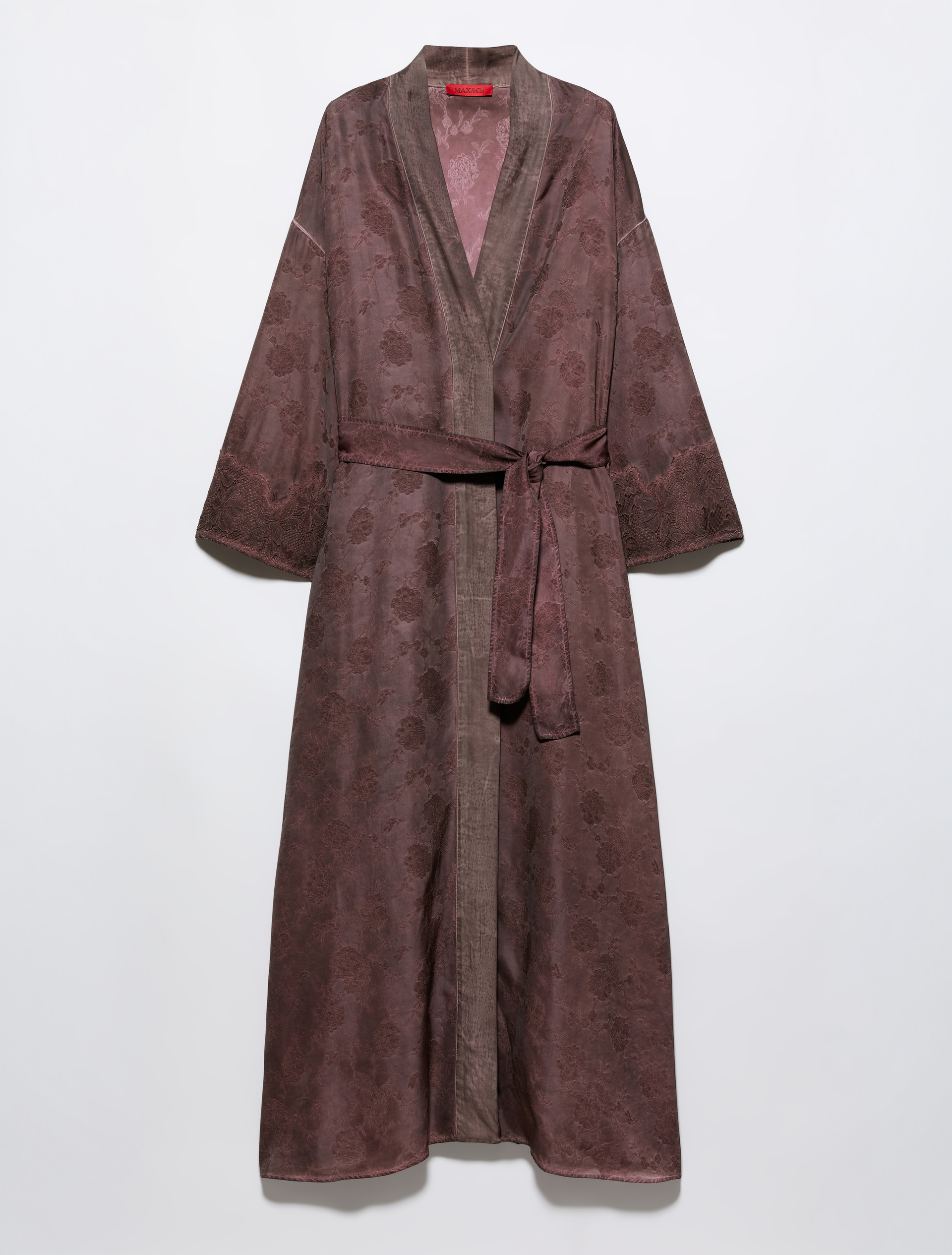 Floral-jacquard duster coat - MAX&Co.