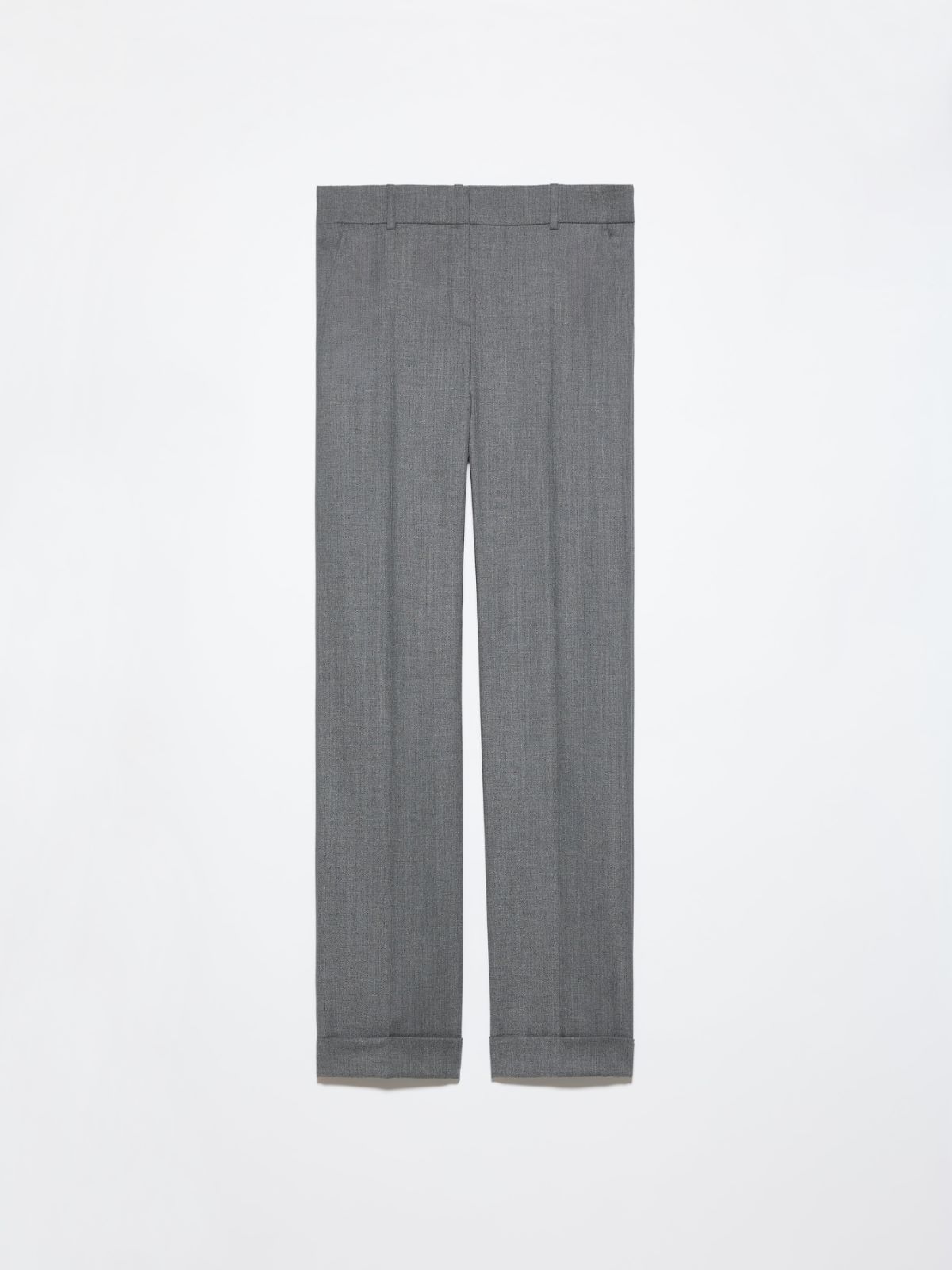 Straight-leg wool-blend trousers - MELANGE GREY - MAX&Co. - 6