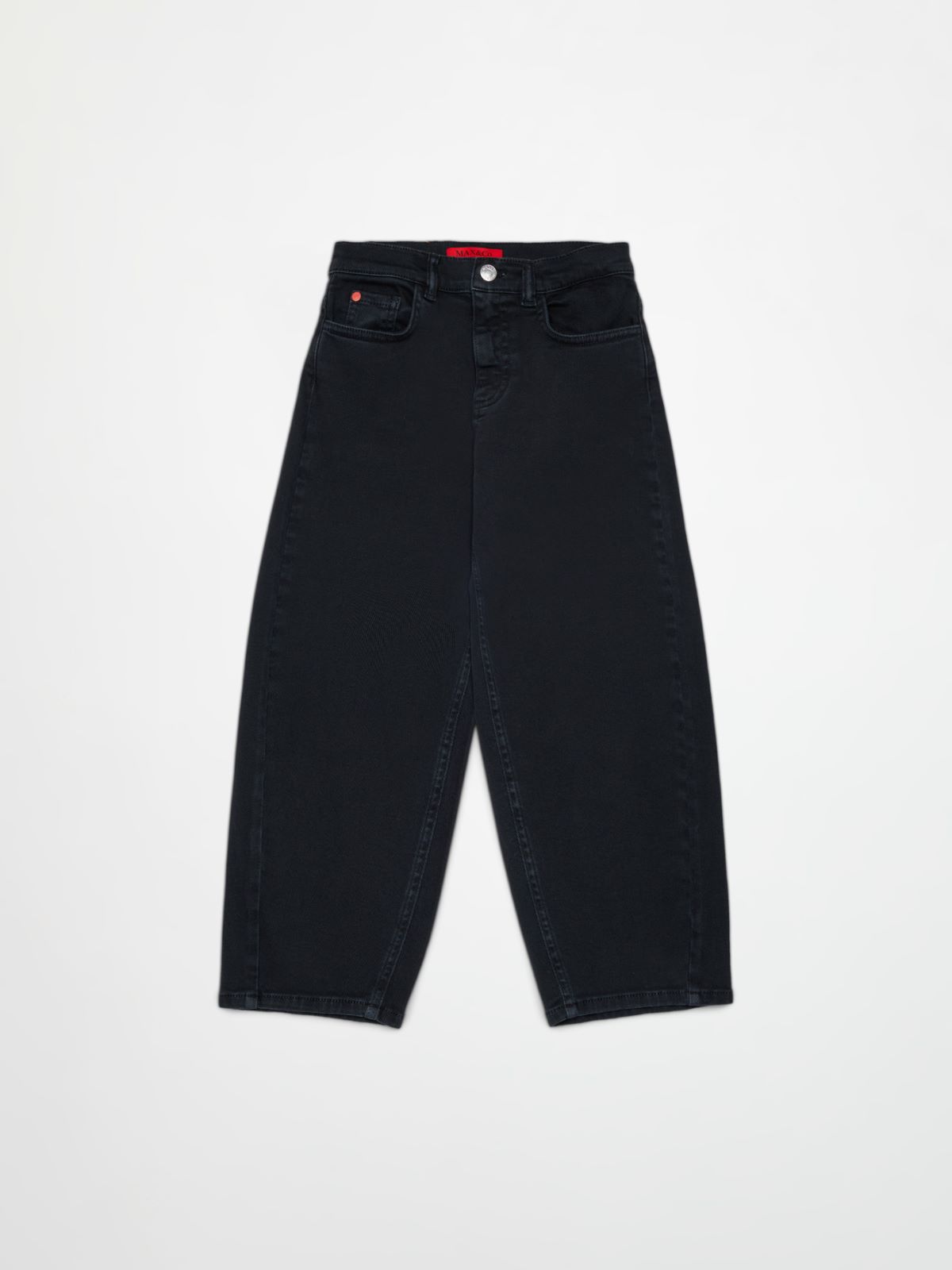 Relaxed fit five-pocket jeans KID - BLACK - MAX&Co.