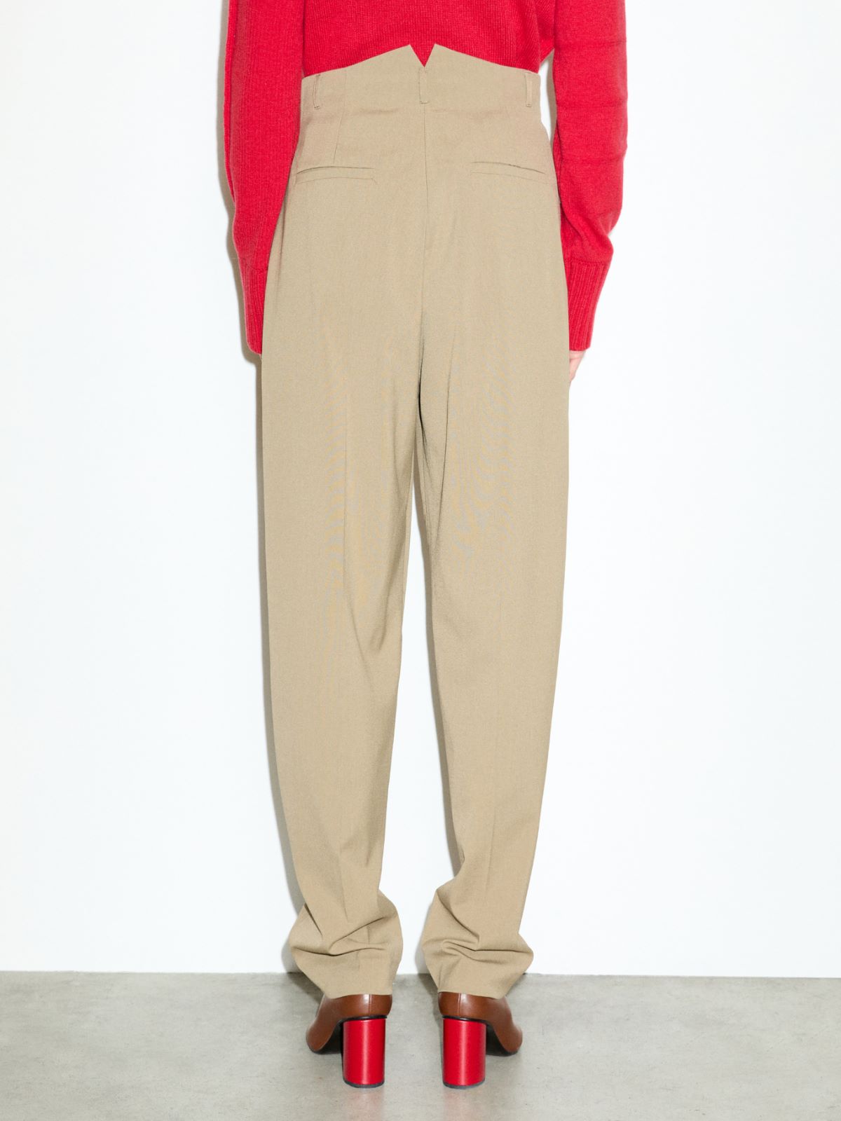 Tailored barrel-leg trousers - TURTLEDOVE - MAX&Co. - 2