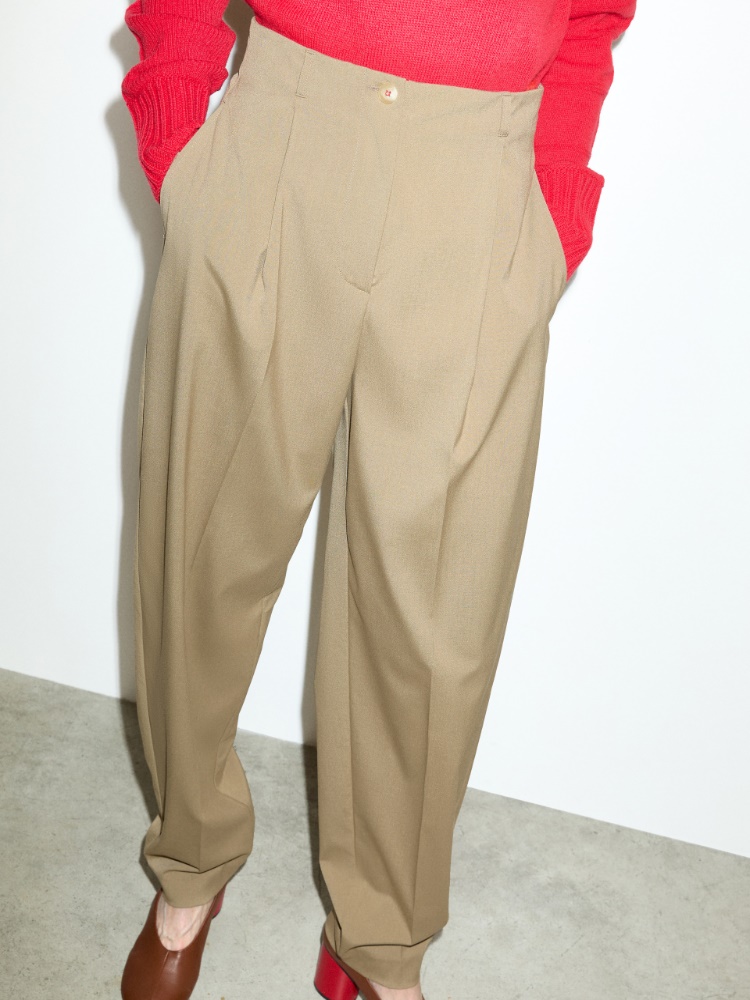 Tailored barrel-leg trousers - TURTLEDOVE - MAX&Co. - 3