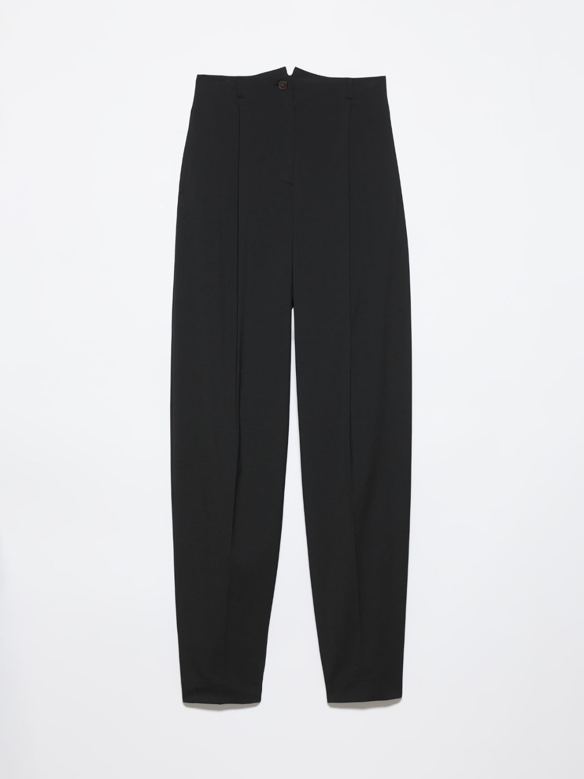 Tailored barrel-leg trousers - BLACK - MAX&Co. - 5