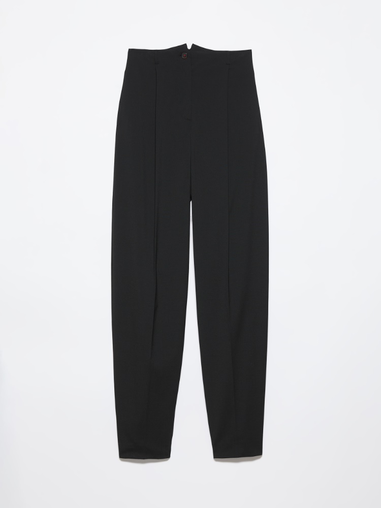 Tailored barrel-leg trousers - BLACK - MAX&Co. - 5