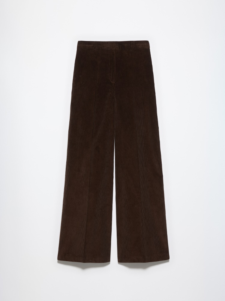Wide-leg corduroy trousers - DARK BROWN - MAX&Co. - 6