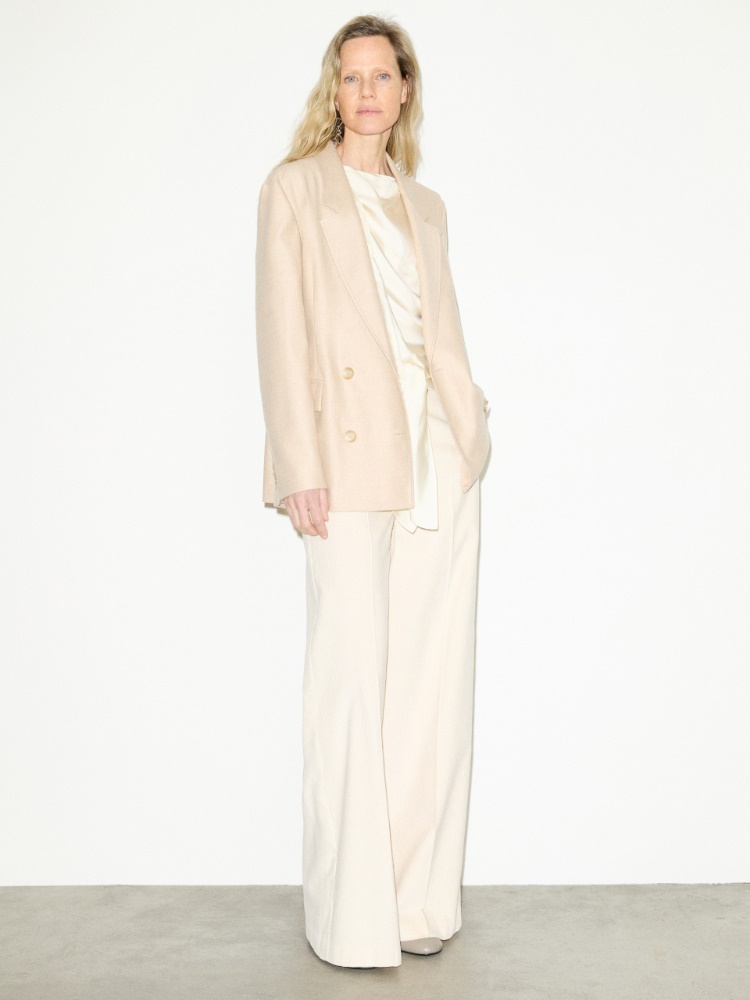 Wide-leg corduroy trousers - MILK - MAX&Co. - 4