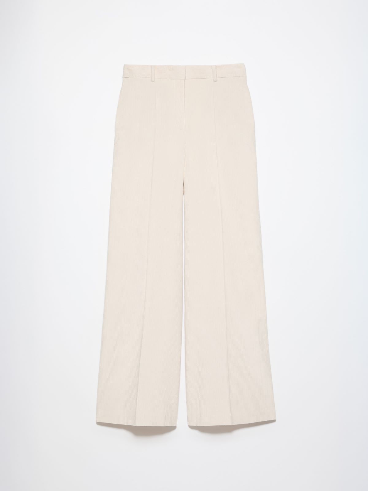 Wide-leg corduroy trousers - MILK - MAX&Co. - 5