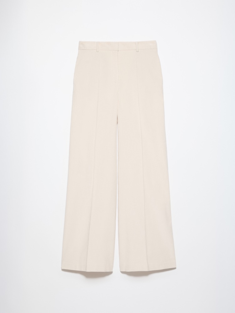 Wide-leg corduroy trousers - MILK - MAX&Co. - 5