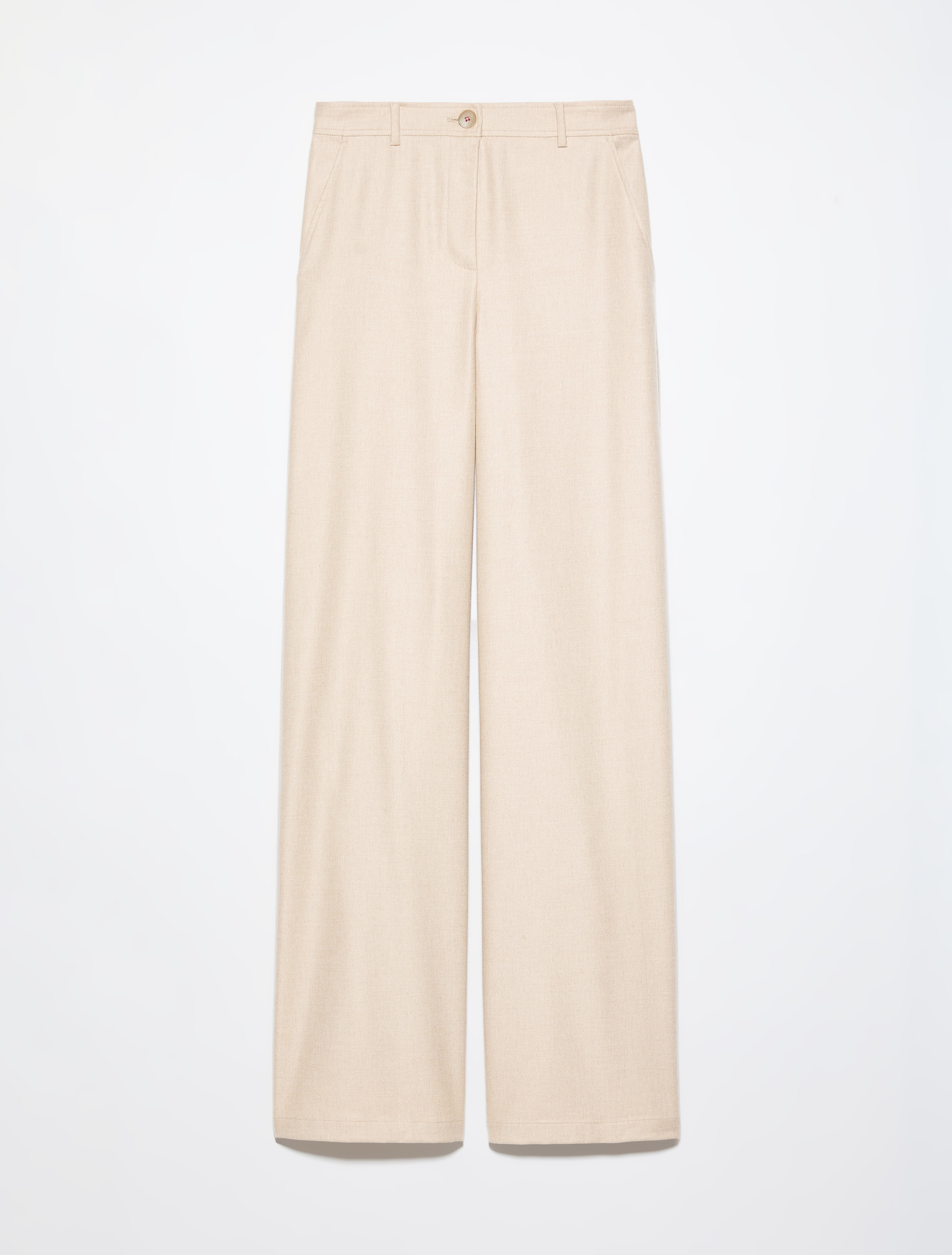 Wide-leg flannel trousers - MAX&Co.