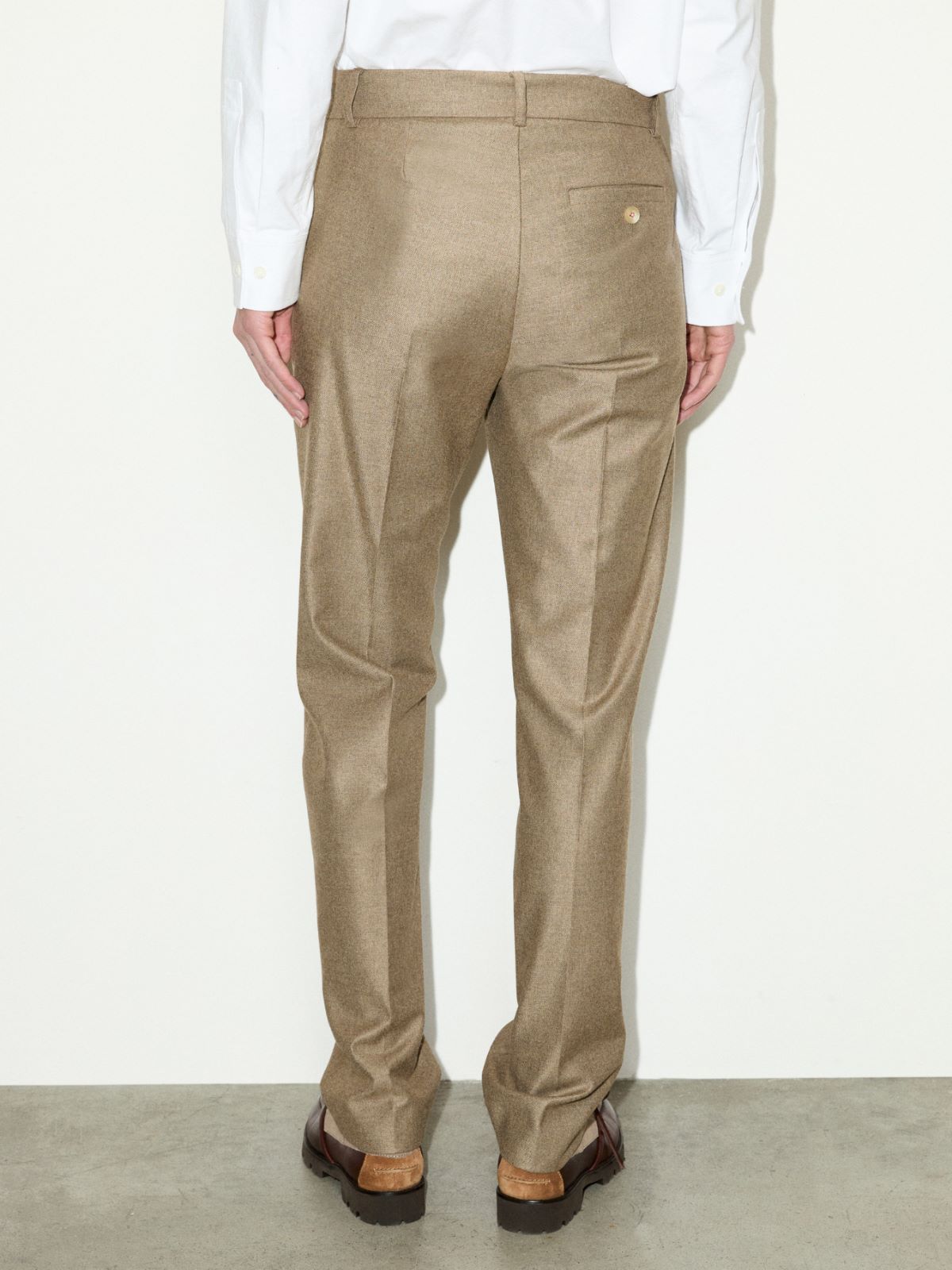 Tapered flannel trousers - MELANGE GREY - MAX&Co. - 2