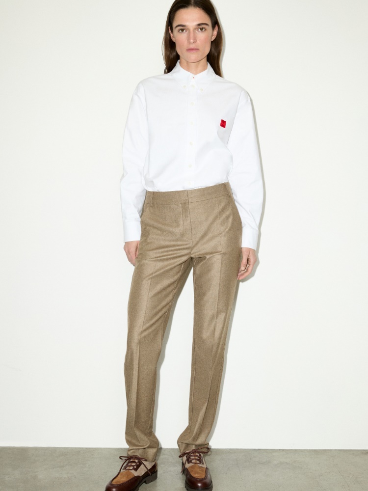 Tapered flannel trousers - MAX&Co.