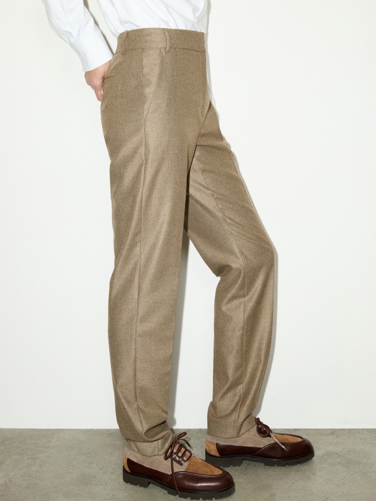 Tapered flannel trousers - MAX&Co. - 4