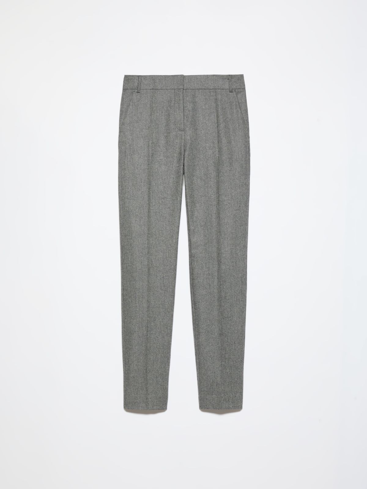Tapered flannel trousers - BLACK - MAX&Co. - 6
