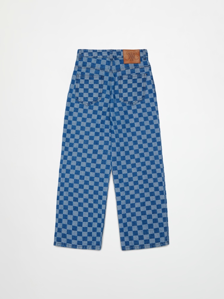 Jean regular à motif à carreaux KID - MAX&Co. - 2