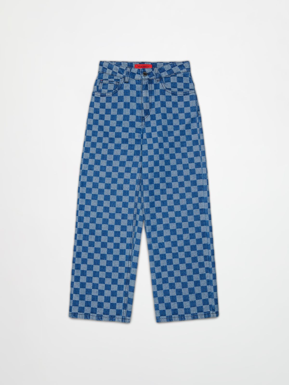Jean regular à motif à carreaux KID - BLEU JEANS - MAX&Co.