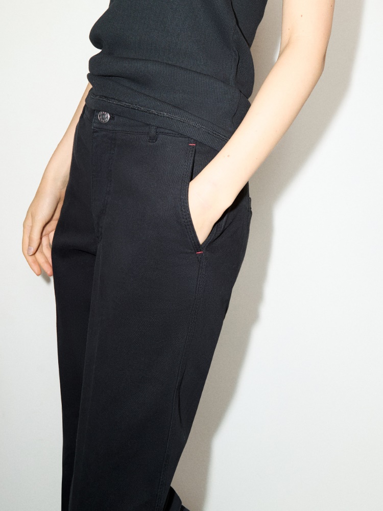 Pantalón de gabardina de algodón - MAX&Co. - 3