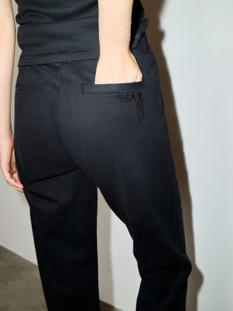 Pantalón de gabardina de algodón - MAX&Co. - 4