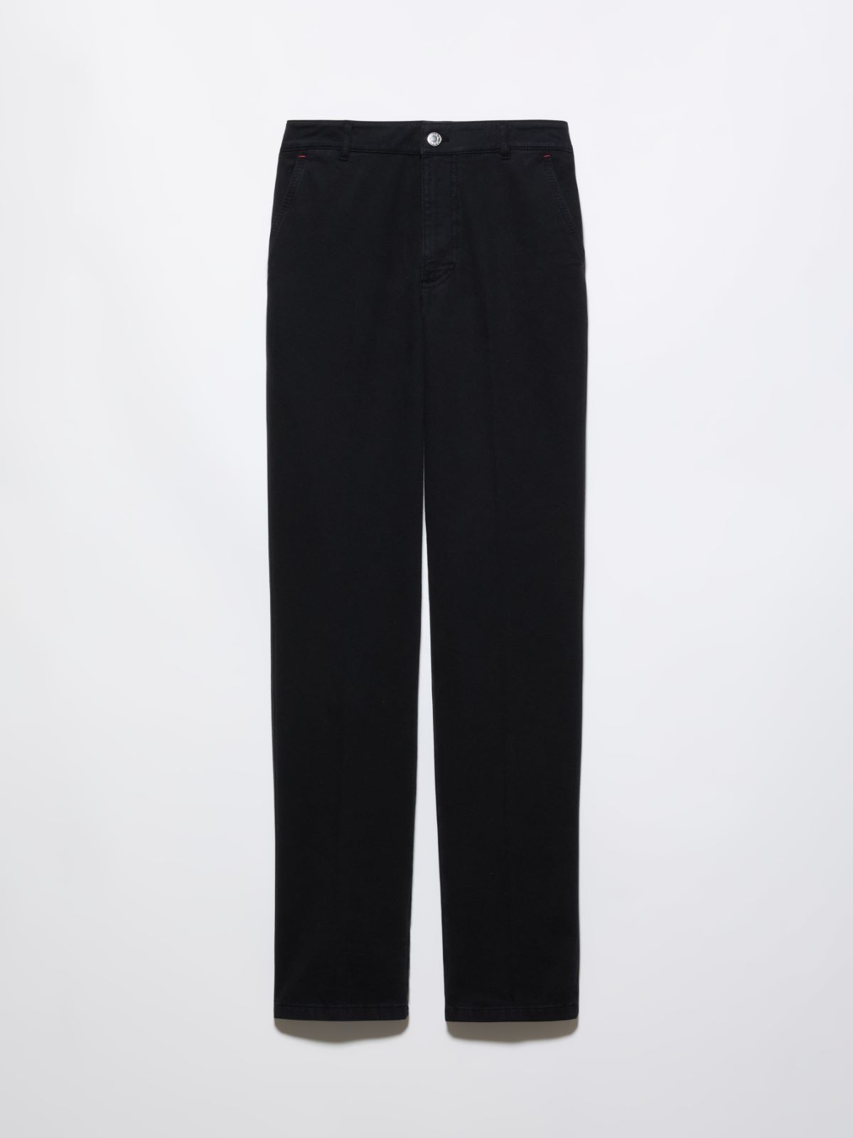 Pantalón de gabardina de algodón - NEGRO - MAX&Co.