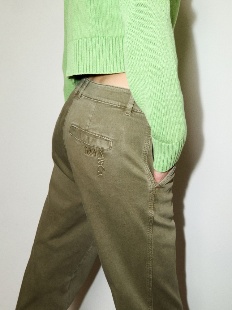 Pantalón de gabardina de algodón - MAX&Co. - 3