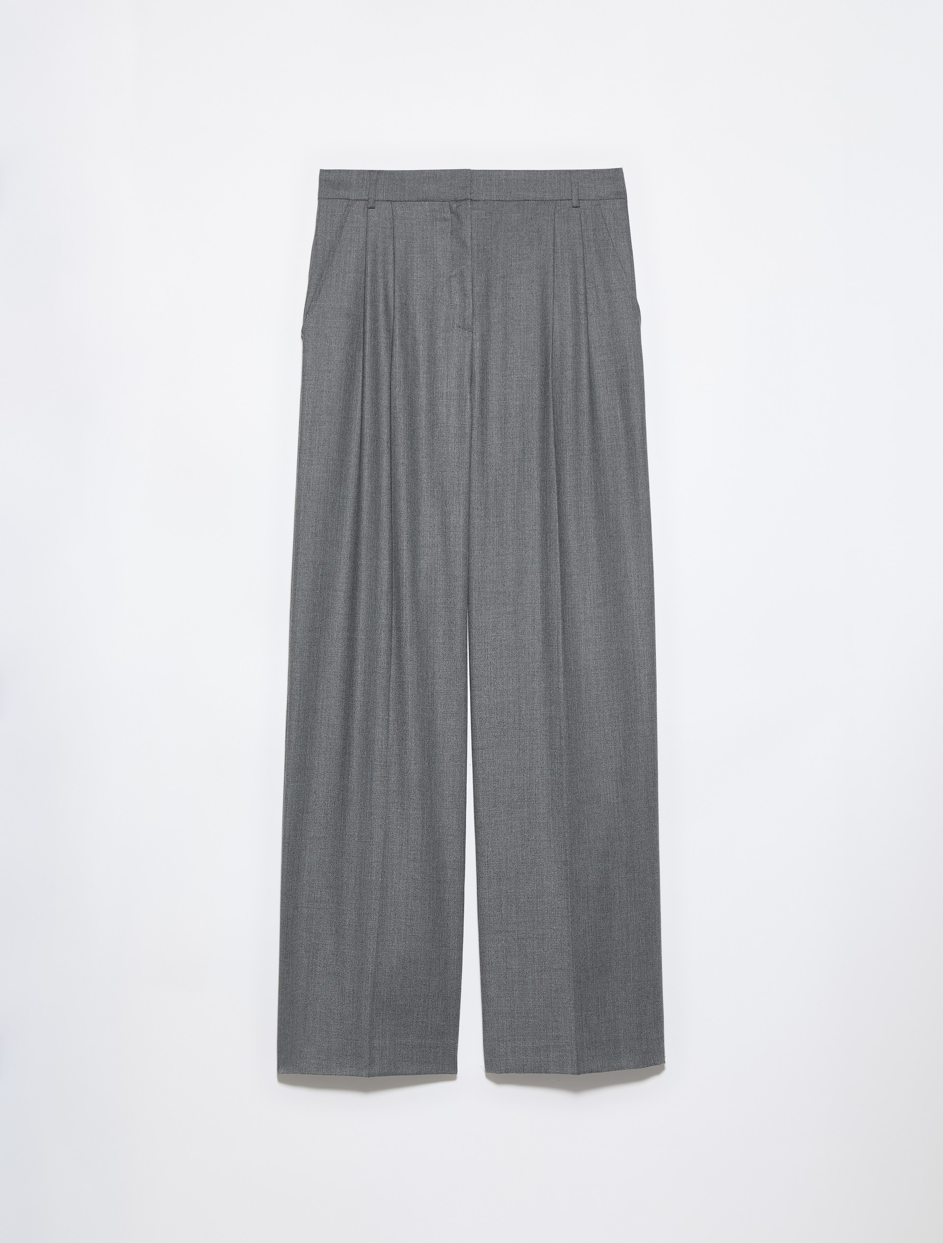 Wide-leg wool-blend trousers - MAX&Co.