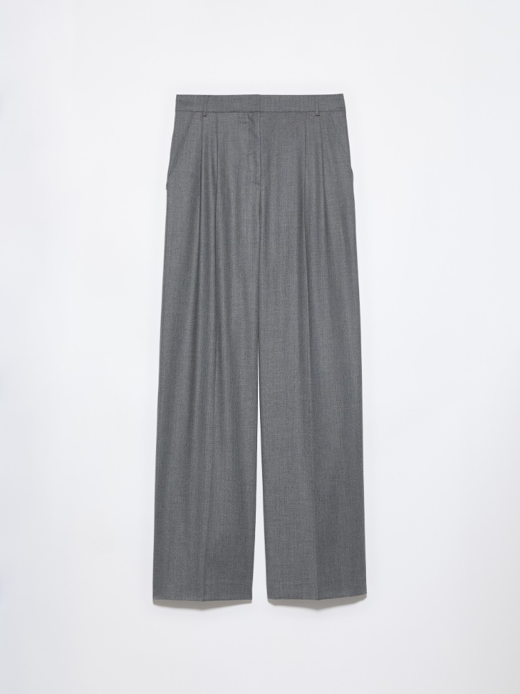 [ヴァルザー]  ウール ブレンド ワイド パンツ - MELANGE GREY - マックスアンドコー公式オンラインショップ - 6