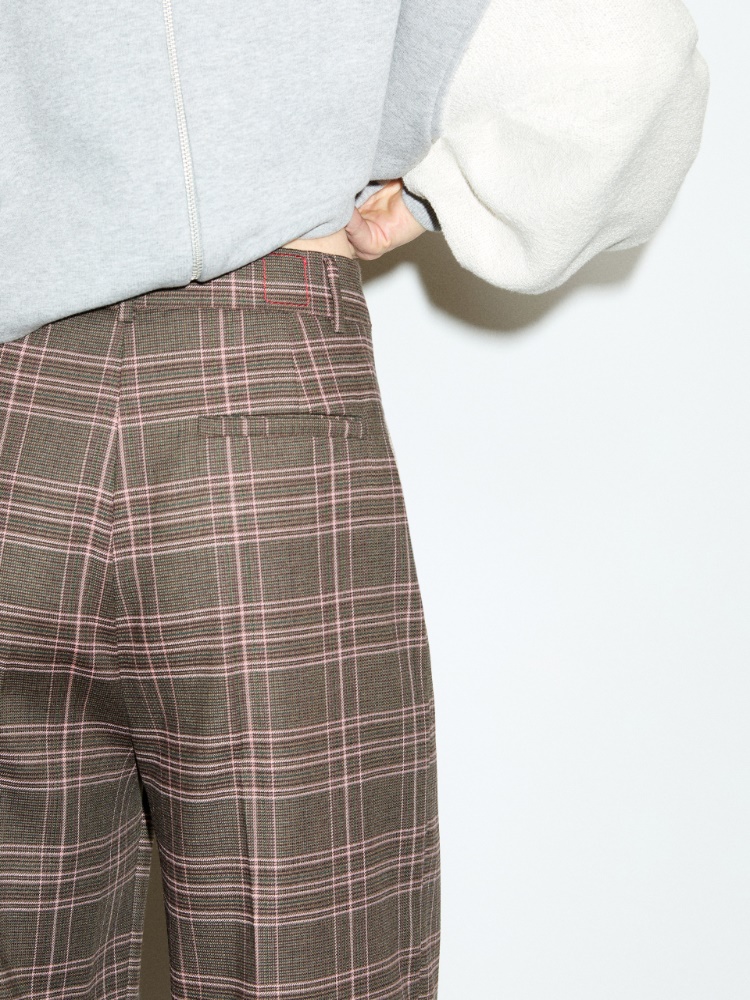 [ヴァルザー]  ウール ブレンド ワイド パンツ - BROWN - マックスアンドコー公式オンラインショップ - 4