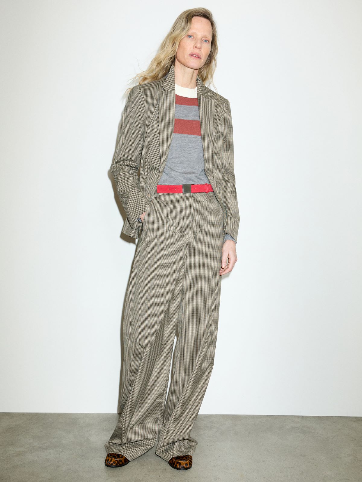 Wide-leg tailored trousers - BEIGE - MAX&Co.