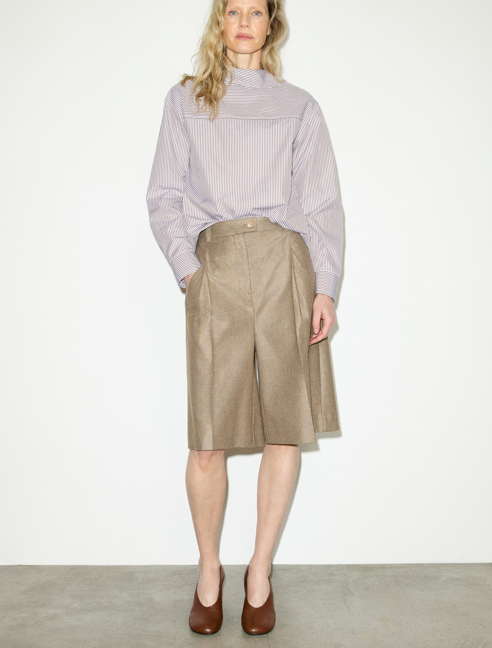 Flannel Bermuda shorts - MAX&Co.