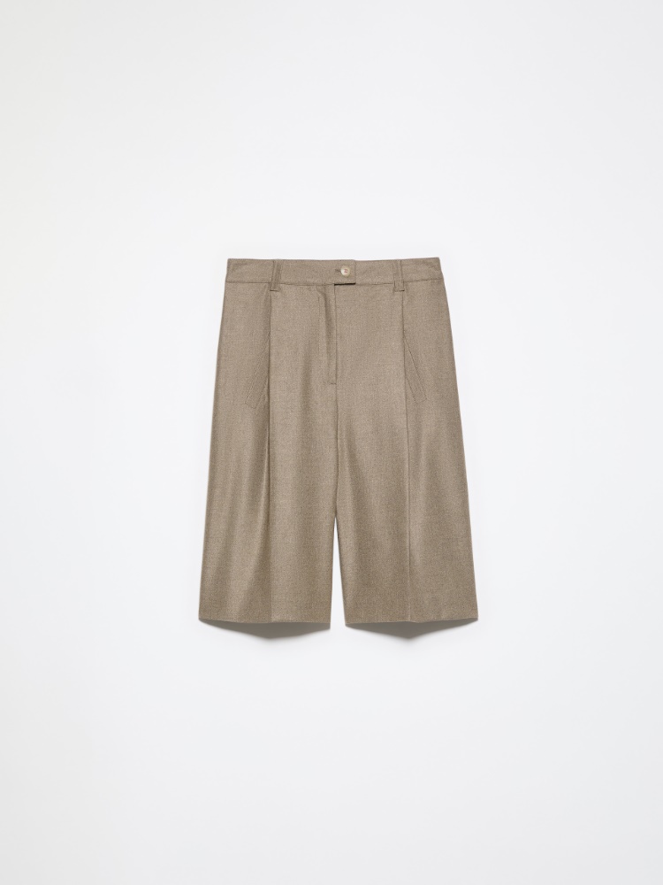 Flannel Bermuda shorts - MELANGE GREY - MAX&Co. - 6